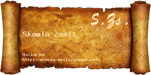 Skamla Zsolt névjegykártya
