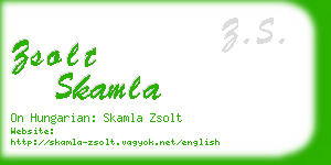 zsolt skamla business card